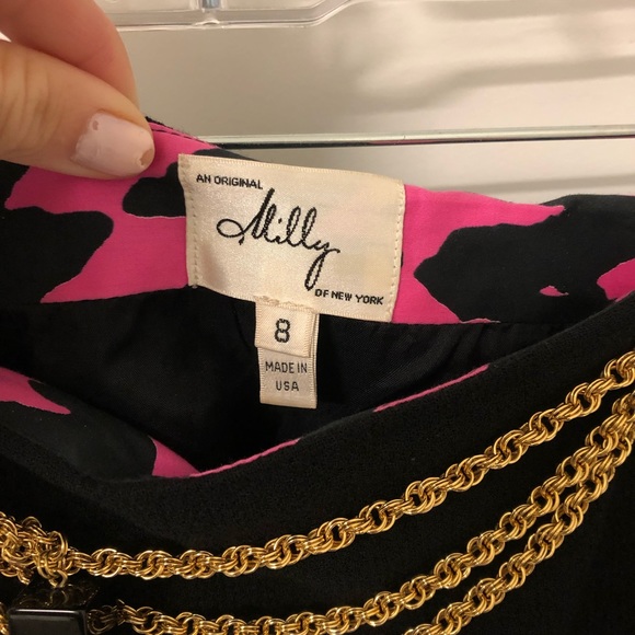 Milly black pencil skirt - Picture 3 of 4